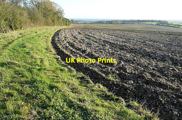 Photo 6"x4" Footpath on For Down North Oakley c2011