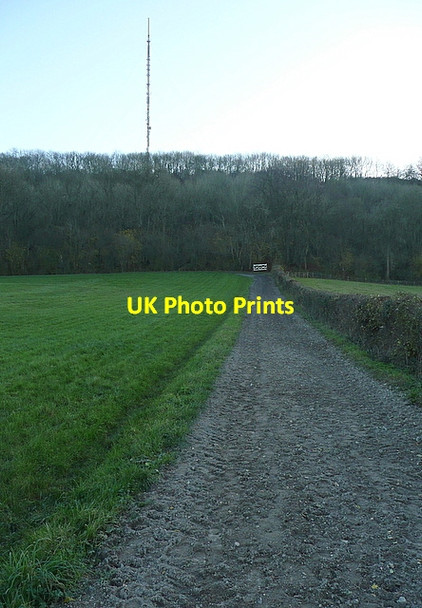 Photo 6"x4" Towards Hannington transmitter Kingsclere c2011