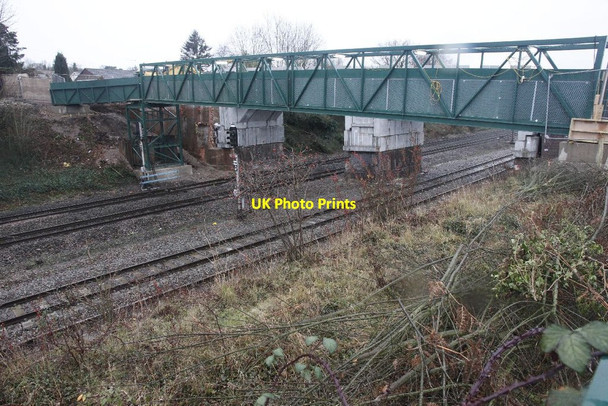 Photo 6"x4" The temporary bridge Purley on Thames c2012