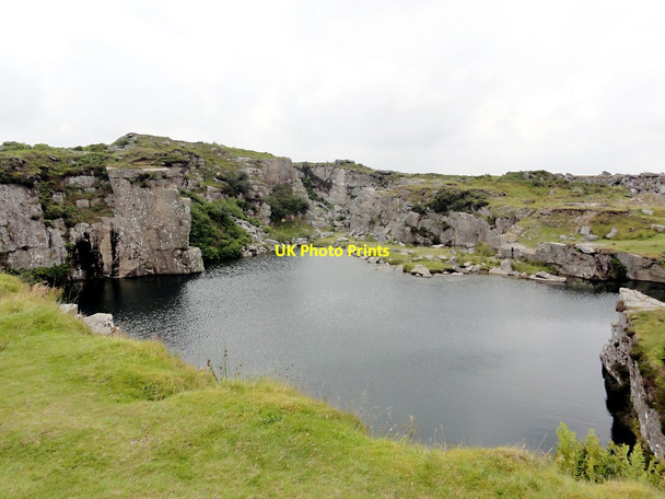 Photo 6"x4" Flooded Granite Quarry Workings Sharptor c2011