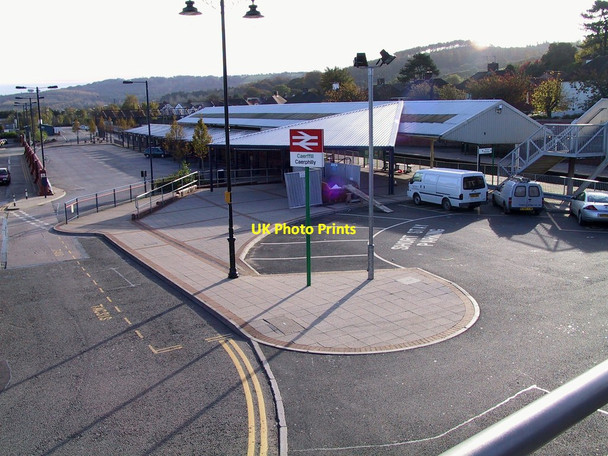 Photo 6"x4" Caerphilly Bus and train Station taken in Nov 2001 Caerphilly\/Caerffil c2001
