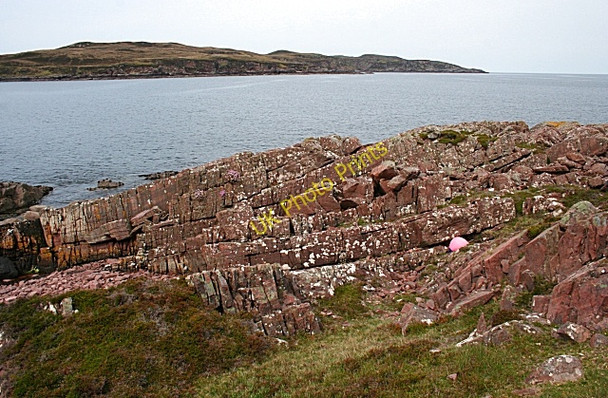 Photo 6"x4" Torridonian Sandstone Brae of Achnahaird c2008