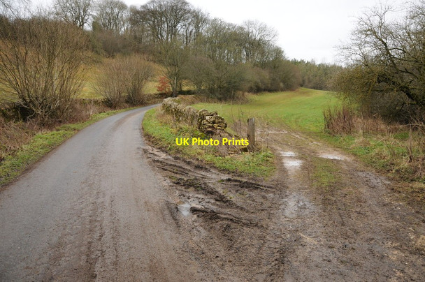 Photo 6"x4" Road near Cotswold Park Winstone c2011