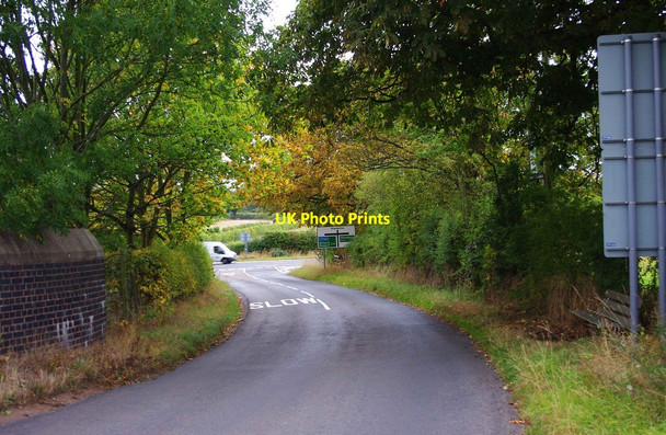Photo 6"x4" Rectory Road approaching the junction with the A41 road, near Donington Albrighton\/SJ8104 c2011