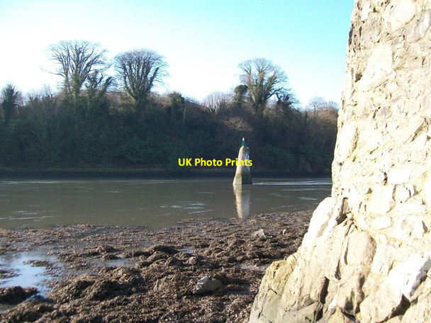 Photo 6"x4" The Narrow Water beacon from the south-east corner of the bawn Warrenpoint c2012
