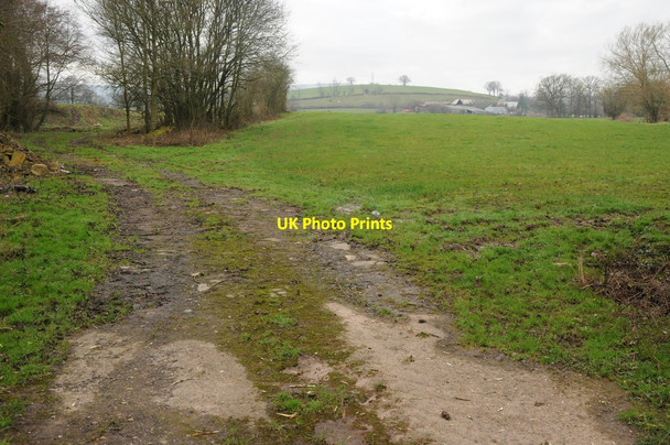 Photo 6"x4" Farmland access track Coed Morgan c2012