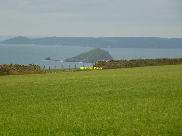 Photo 6"x4" Field beside the coast path access path, Noss Mayo Noss Mayo c2012