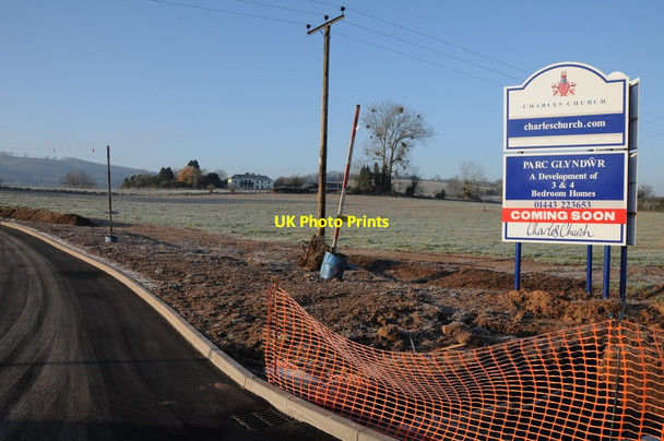 Photo 6"x4" New road and development site Monmouth\/Trefynwy c2012
