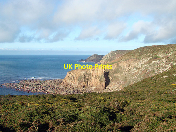 Photo 6"x4" A view towards Cape Cornwall from the South West Coastal Path Nanquidno c2012