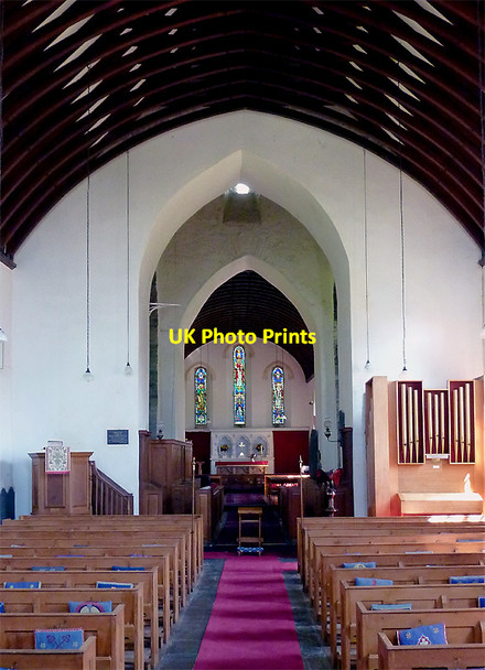 Photo 6"x4" The Church of St. David (interior), Llanddewi-Brefi, Ceredigion Llanddewi-Brefi c2011