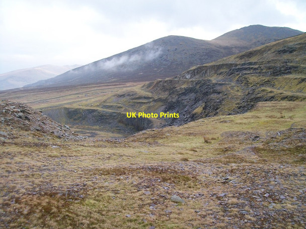 Photo 6"x4" View across Chwarel Marchlyn Quarry Dinorwic c2011