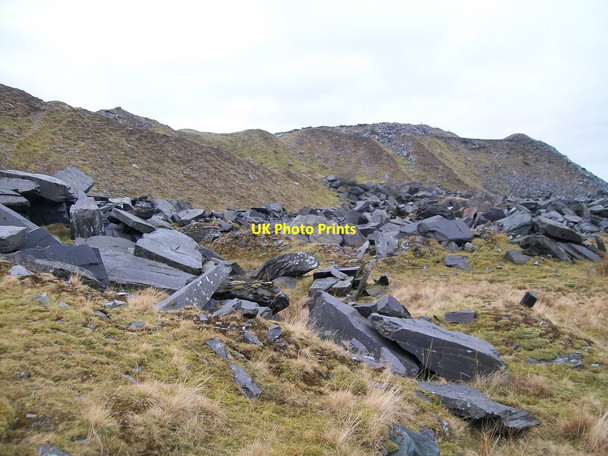 Photo 6"x4" Waste tips at Marchlyn Quarry Dinorwic c2011