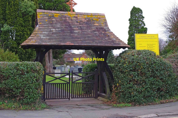 Photo 6"x4" Christ Church (3) - lychgate, Church Lane, Lower Broadheath Lower Broadheath c2011