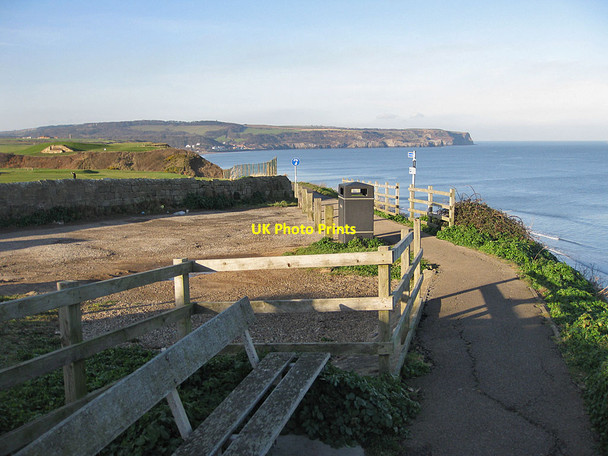 Photo 6"x4" Cleveland Way approaching the golf course Whitby\/NZ8910 c2012