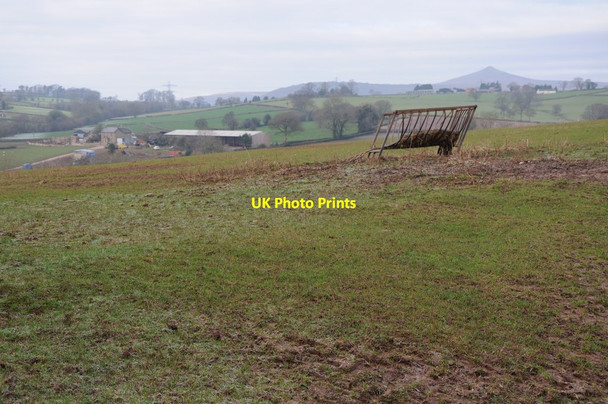 Photo 6"x4" Farmland near Llanddewi Rhydderch Croes-Hywel c2012
