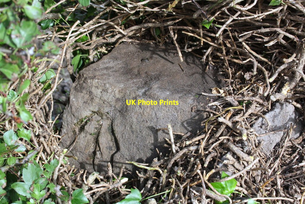 Photo 6"x4" Benchmark  on Wrang Beck bridge Wensley\/SE0989 c2011