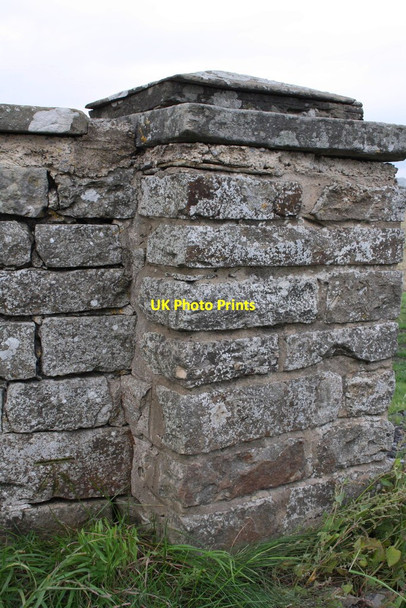 Photo 6"x4" Benchmark at entrance to Gale Bank Farm Wensley\/SE0989 c2011