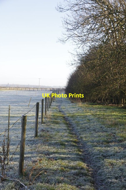 Photo 6"x4" Footpath by the railway Piddington\/SP8054 c2012