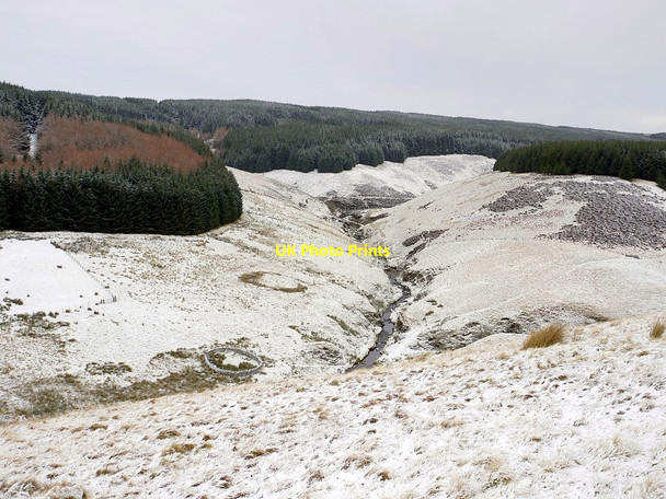 Photo 6"x4" Valley of Usway Burn north of Uswayford Uswayford c2012