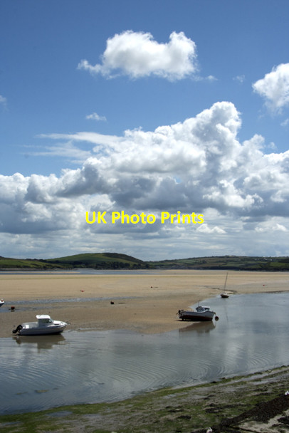 Photo 6"x4" The Camel River at low tide off Padstow Jetty Padstow c2007