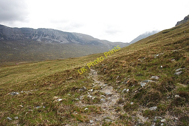 Photo 6"x4" Path in Glen Oykel Dubh Loch Beag\/NC3216 c2008