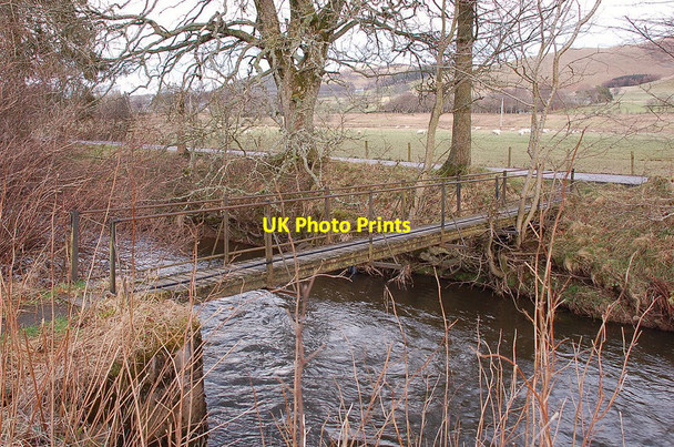 Photo 6"x4" Footbridge over the Biggar Water Broughton\/NT1136 c2012