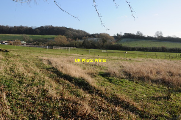 Photo 6"x4" Farmland near Oakley Farm Brownheath Common c2012