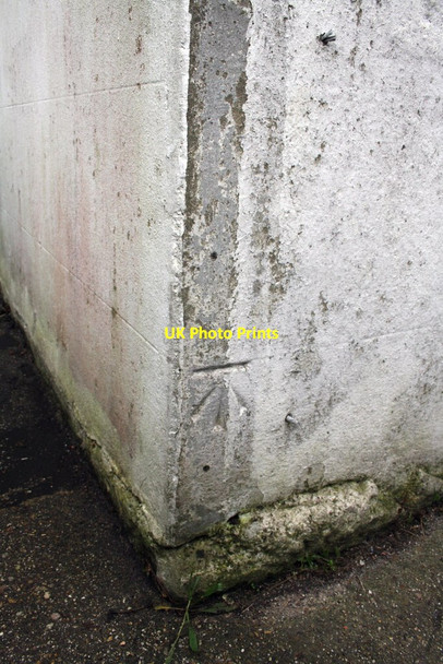 Photo 6"x4" Benchmark on Brackenbury School Fortuneswell c2011