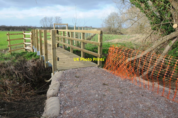 Photo 6"x4" New footbridge over Norman's Brook Churchdown c2012