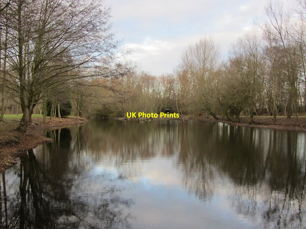 Photo 6"x4" Pond at Landwade Landwade c2012