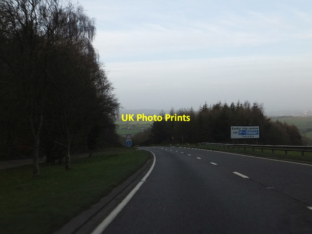 Photo 6"x4" The northbound carriageway of A380 descending Telegraph Hill Kenn\/SX9285 c2012