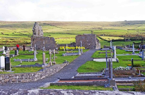 Photo 6"x4" The ruined Killonaghan Church and graveyard, near Craggagh, Co. Clare Craggagh c2011