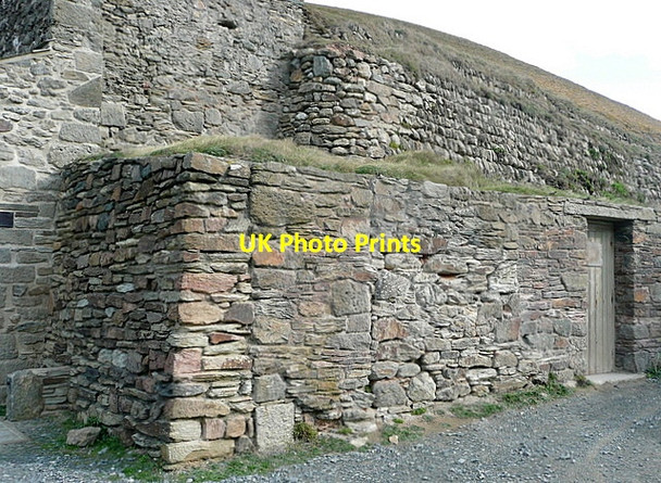 Photo 6"x4" Retaining wall at Chapel Porth Goonvrea c2011