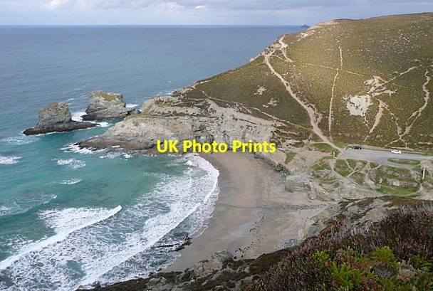 Photo 6"x4" Trevellas Porth Cross Coombe c2011