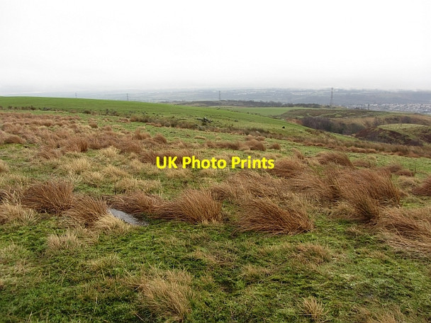 Photo 6"x4" Rough grazing above Drumtrocher Kilsyth c2012