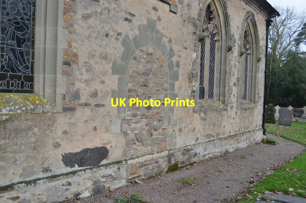 Photo 6"x4" Block Door, Swithland Church Cropston c2012