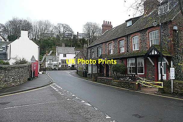 Photo 6"x4" Houses on Porlock High Street Doverhay c2011
