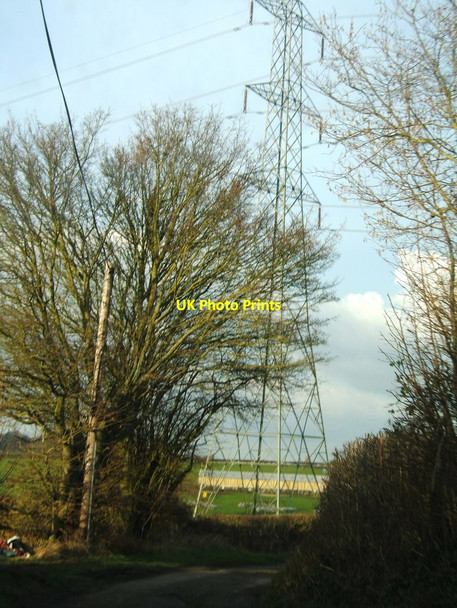 Photo 6"x4" Pylon seen from Brinkmarsh Lane Buckover c2012