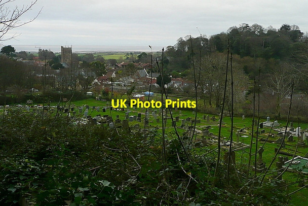 Photo 6"x4" View over Dunster Cemetery Dunster c2011