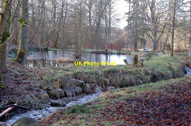 Photo 6"x4" Pond, Portmore Estate Darnhall Mains c2012
