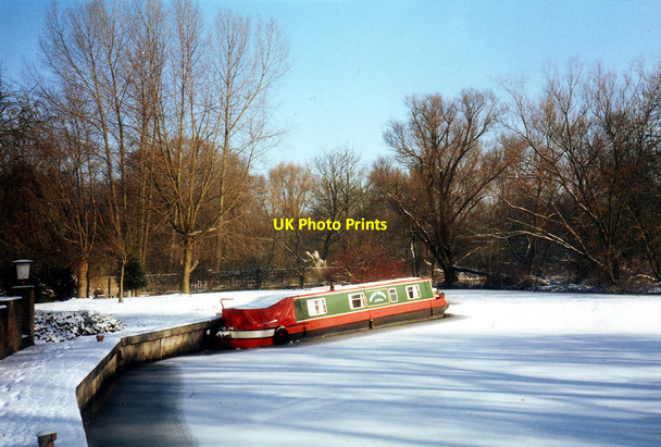 Photo 6"x4" Frozen Mooring at Cleeve Court Cleeve\/SU6081 c1996