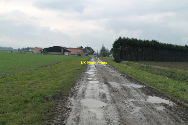 Photo 6"x4" Sibsey Drain Bank & New Dyke Drain Hilldyke c2012