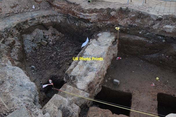 Photo 6"x4" Archaeological bridge remains, Upton upon Severn Upton upon Severn c2012