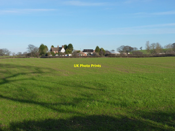 Photo 6"x4" Across the fields towards Lower Lythwood Hall Annscroft c2012