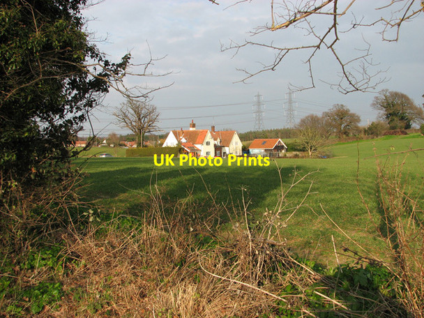 Photo 6"x4" Cottages in Church Road, Blaxhall Blaxhall c2012