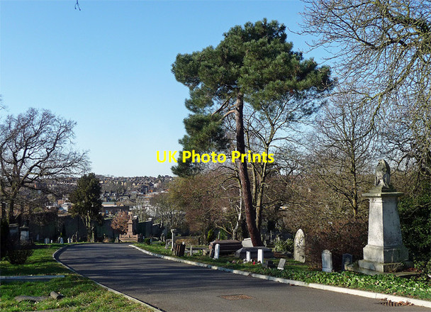 Photo 6"x4" Path, West Norwood Cemetery (3) Streatham c2012