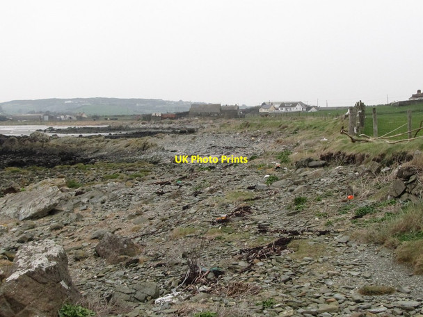 Photo 6"x4" The rocky foreshore north of Rathmullan Point Killough c2012