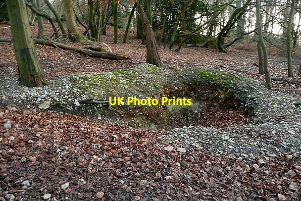 Photo 6"x4" Chalk pit Hunt's Hill c2012
