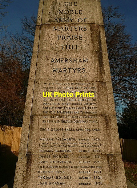 Photo 6"x4" The Amersham Martyrs' Memorial Amersham c2012