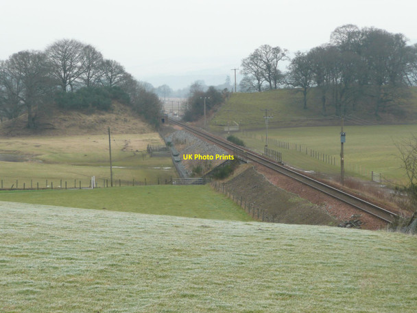 Photo 6"x4" Railway cutting at Dalmarnock Dalguise c2012